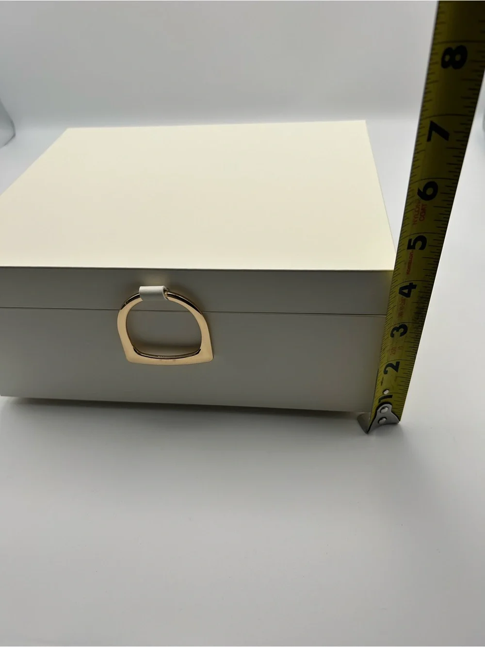 Sonoma Cream Jewelry Organizer Box with Taupe Interior